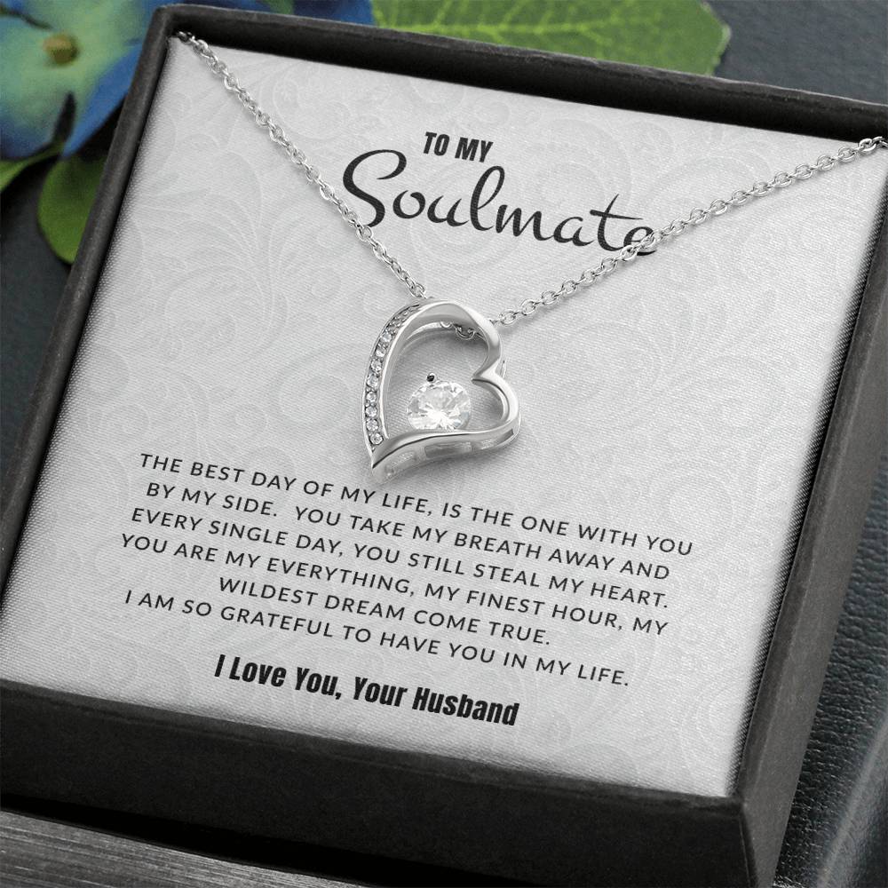 To My Soulmate I The Best Day Of My Life | Eternal Love Necklace