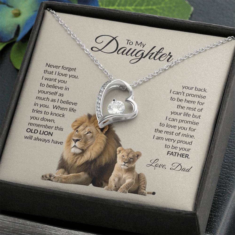 To My Daughter | Never Forget That I Love You | Forever Love Necklace