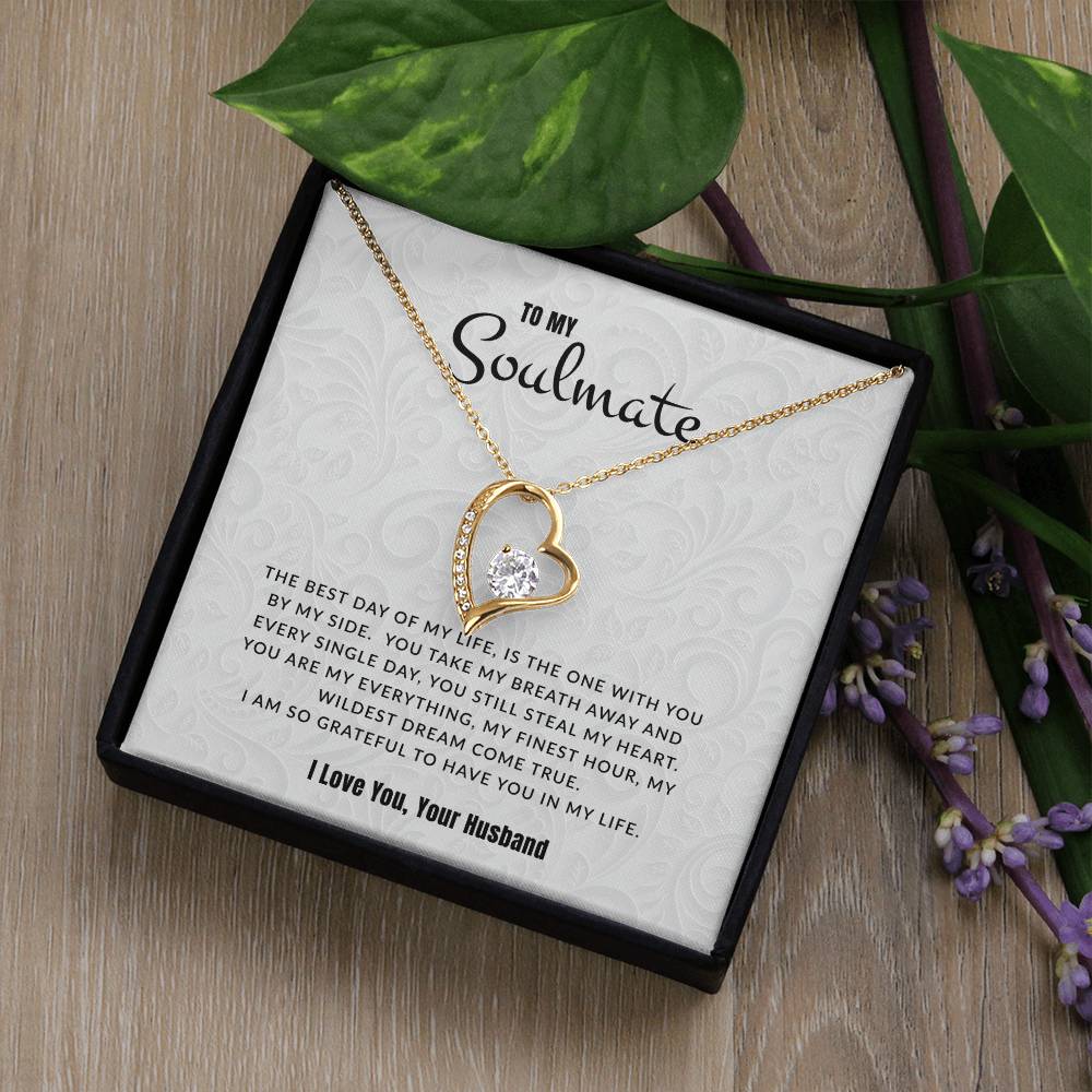 To My Soulmate I The Best Day Of My Life | Eternal Love Necklace